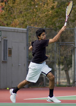Nadeem Kassam,â€˜10, has played in the No. 1 doubles slot with teammate Etienne Moshevich, 11. The duo hasnt dropped a match so far in conference.