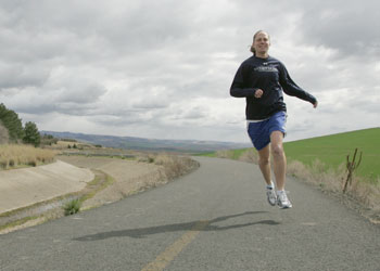 Janelle Peterson, â€˜11, and other Whitman joggers can choose from a plethora of different routes in and around Walla Walla. Cyclists at Whitman are not at a loss for routes around campus either, although the generally flat Walla Walla does not offer many challenging nearby hills to climb. Credit: Kim