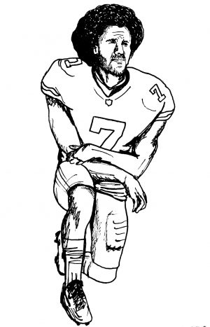 colin kaepernick coloring pages