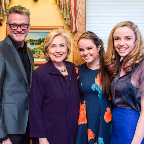 Olivia Barry and family meet presidential candidate Hillary Clinton. 