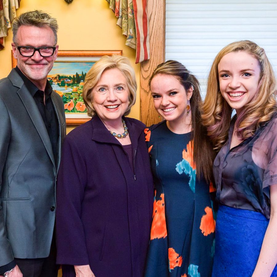 Olivia+Barry+and+family+meet+presidential+candidate+Hillary+Clinton.+