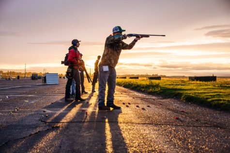 Trap shooting practice at the Walla Walla Shoot. Photo by Tywen Kelly.