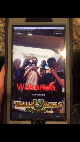 The photo of Walla Walla University stu- dents that circulated social media.