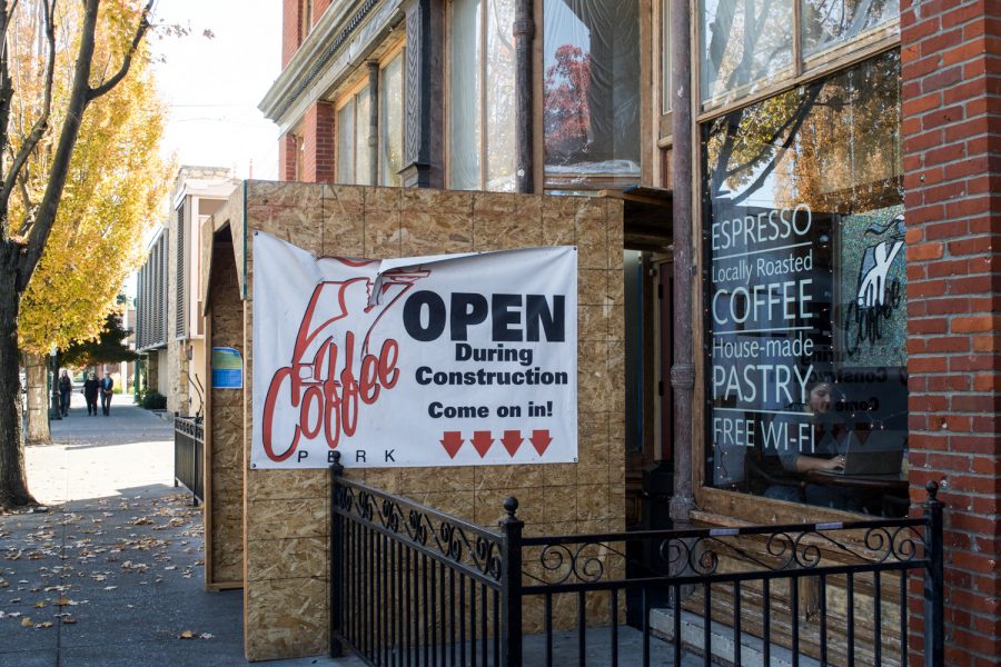 Construction has decreased the regular presence of Whitman students at Coffee Perk, but owners hope that the remodel will entice students to return.