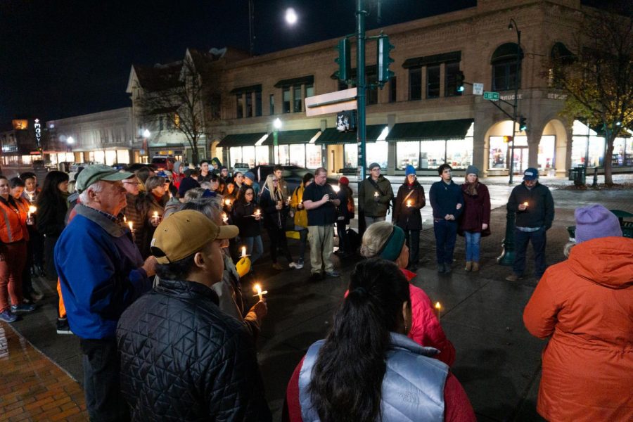 Whitman and Walla Walla community members gathered on the corner of 1st and Main at 6:30 p.m. on Nov. 12, a time and place specifically chosen to be accessible to working members of the community, including the immigrant population.