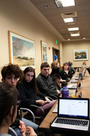 ASWC held its second Senate meeting of 2020 on Sunday, Feb. 9. They reflected on the initiatives established in Fall 2019. Photos by Samarah Uribe