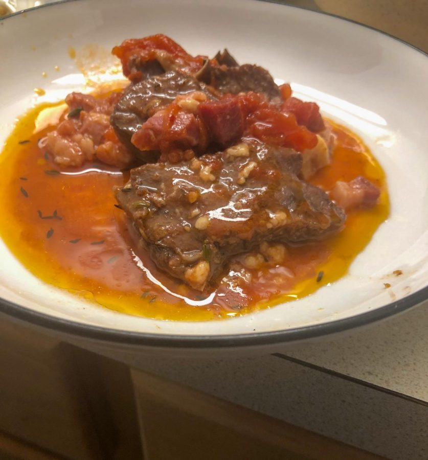 Pictured: Bison Short-rib with pancetta and tomato