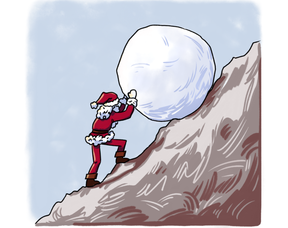 We must imagine Sisyphus happy…., listening to Christmas music in November