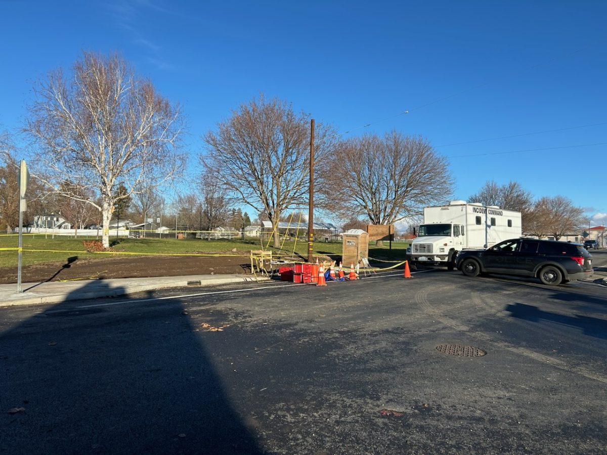 The location where a human femur was discovered is now the site of an active police investigation.
Photo contributed by the Walla Walla Police Department.