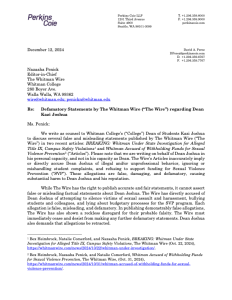 Dean Joshua's Letter to The Wire